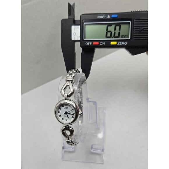 Vintage Anne Klein 925 Sterling Silver Bracelet  Watch New Battery Swiss Womens - Picture 6 of 12